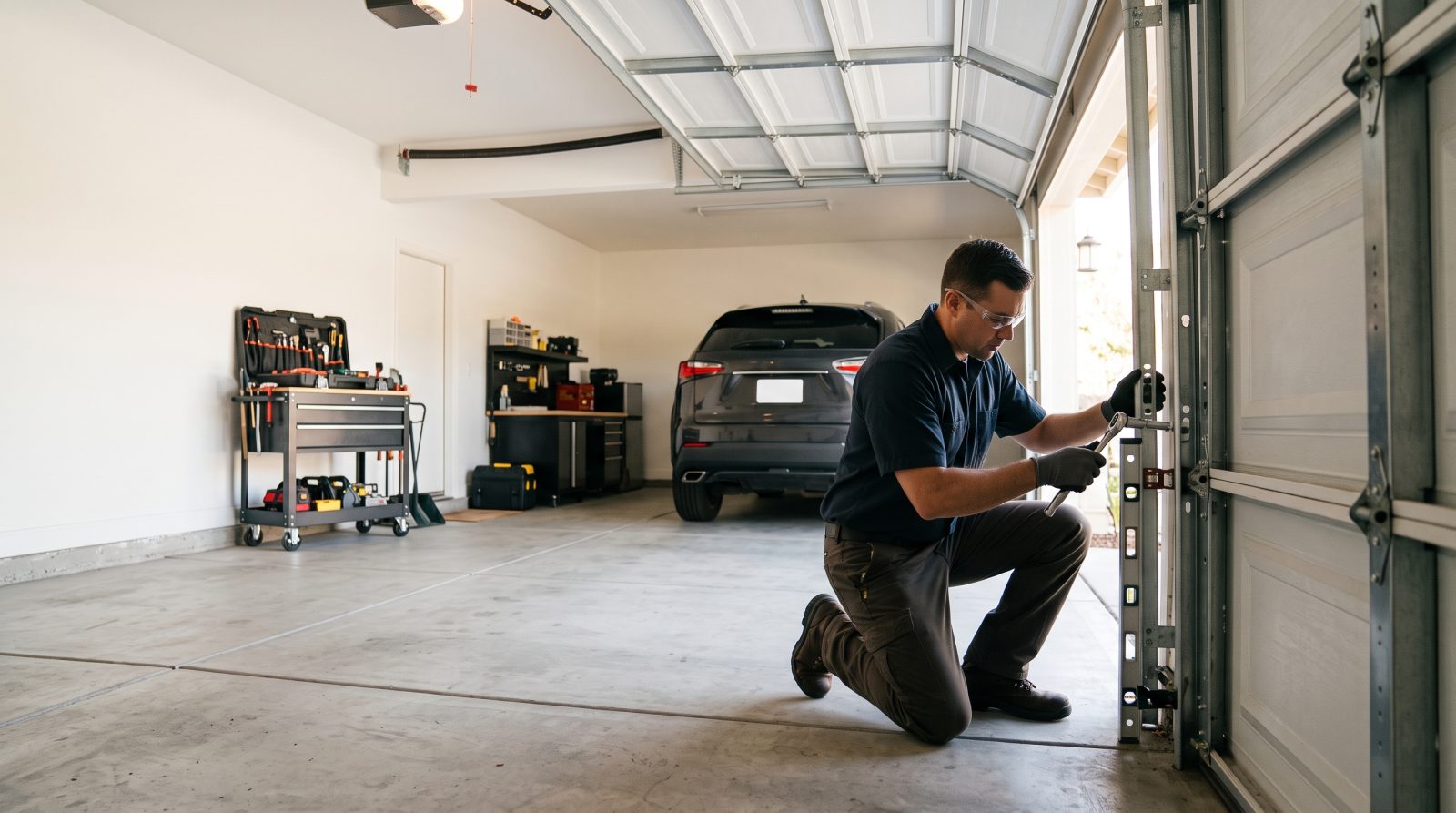 garage door track alignment repair