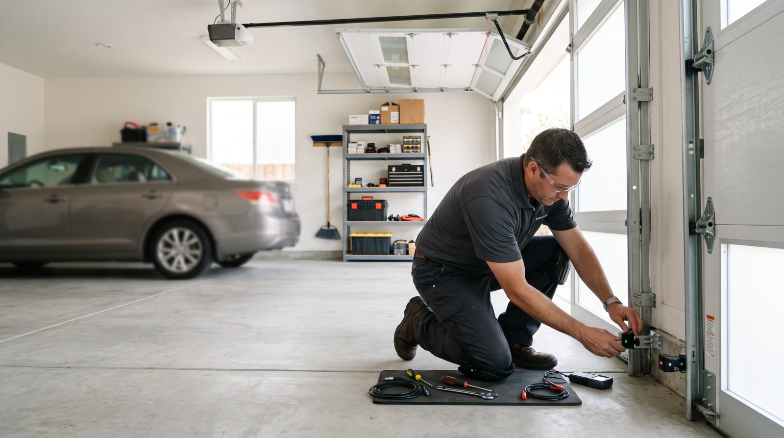 garage door safety sensor alignment
