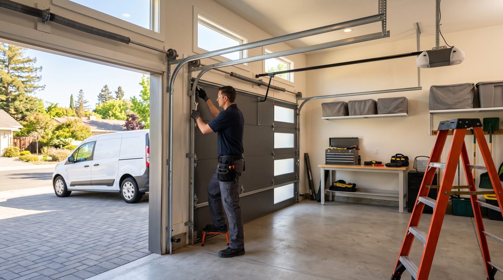 map inspired Milpitas garage door service area
